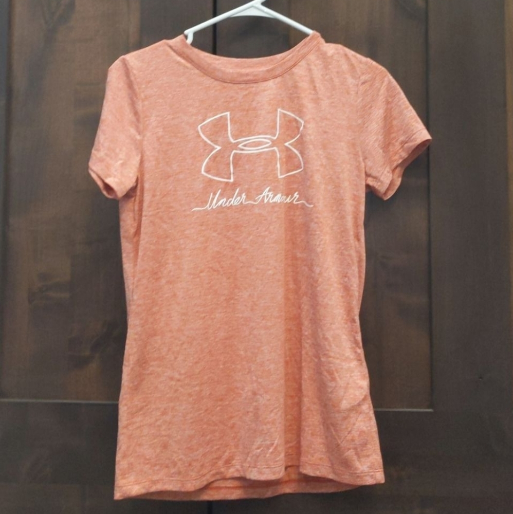 Pink Under Armour Short Sleeve Shirt